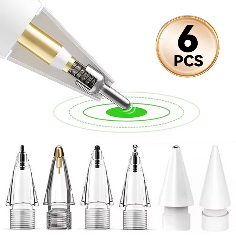 Tablet Stylus Accessories - 6 Pcs Replacement Pencil Tips For