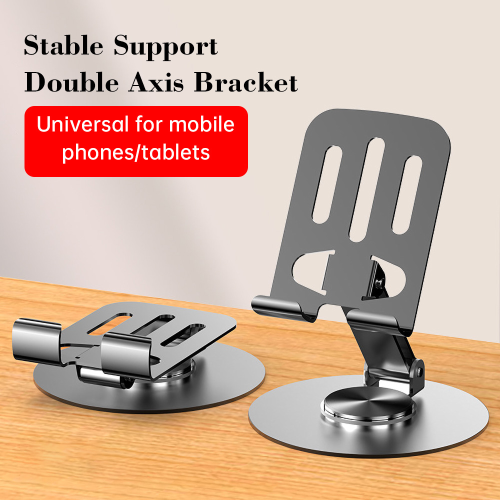 Tablet Holder Accessories - 360°Rotating Tablet Phone Stand Height&Angle Adjustable