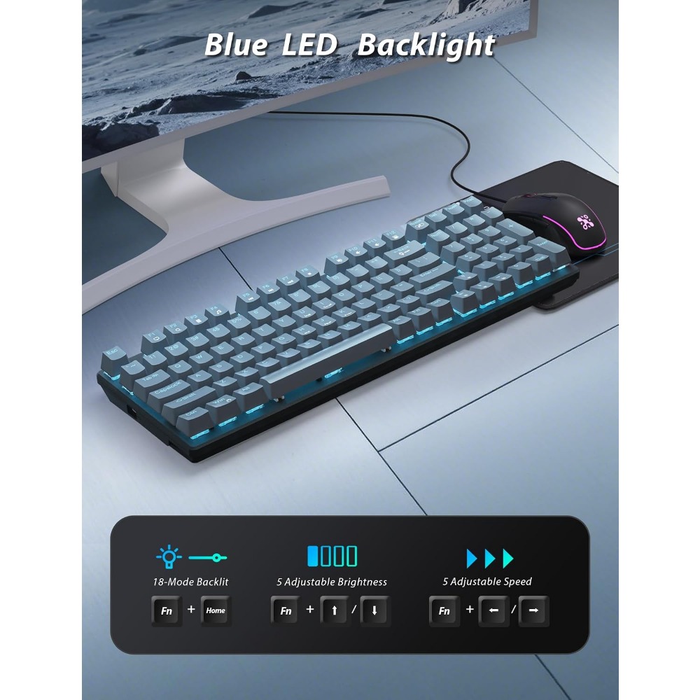 98-Key Floating Keycap Gaming  - đánh giá và giá Tablet Accessories Uk