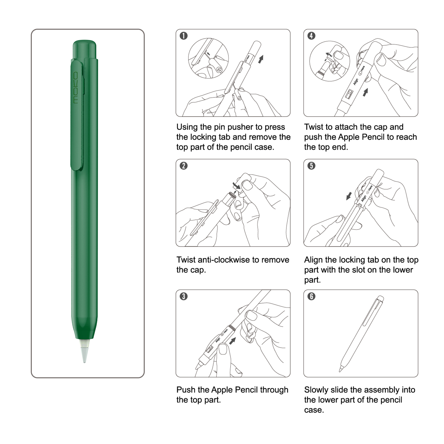 Holder Case for Apple Pencil 1 - đánh giá và giá Iphone Tablet Accessories