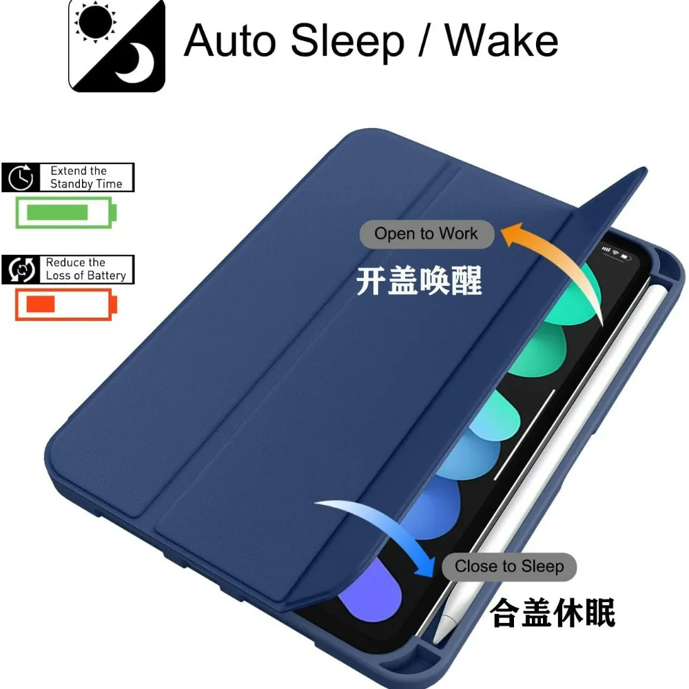 Smart Case For iPad Mini 7 202 - đánh giá và giá Ipad Cover Folio